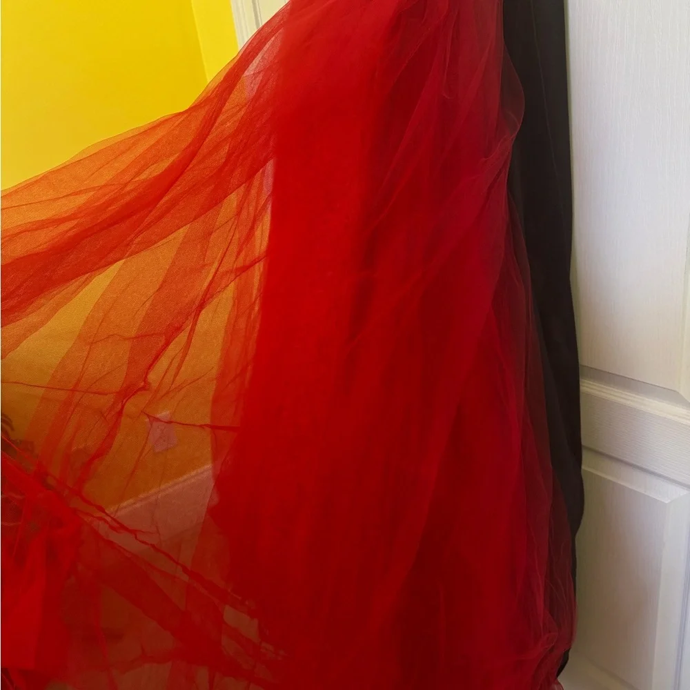 NWT Rachel Allan Red Prom Dress - Picture 9 of 14